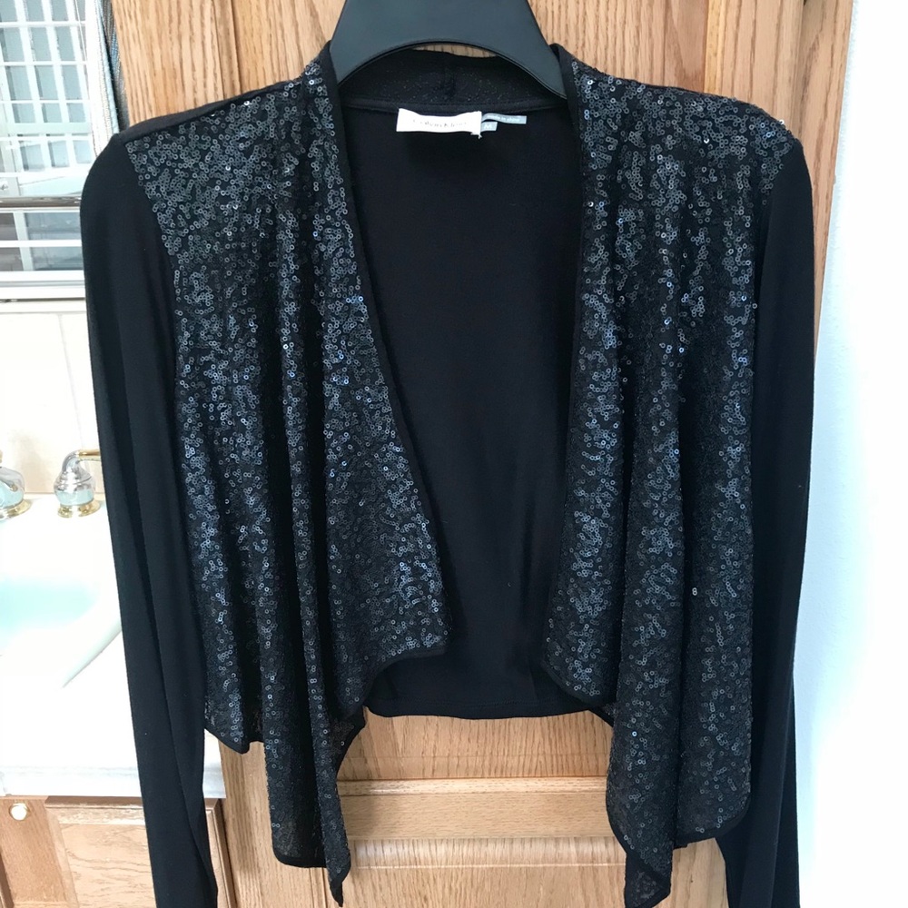 Black sequined shrug